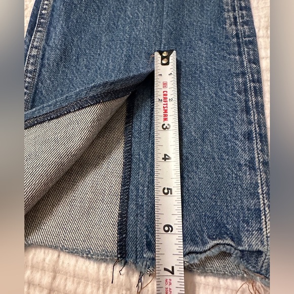 EB Denim His & Hers Block Split Hem Jeans - Measures 30 No Size Tag - Picture 12 of 15